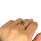 XMAS DEAL | 14kt Gold Peaceful Radiance Green Beryl Ring Valuation $2,800