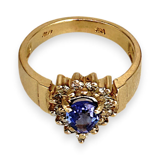 GOLD DEAL | 14ct (14K) Gold Royal Mirage Tanzanite & Diamond Ring Valuation $3,750