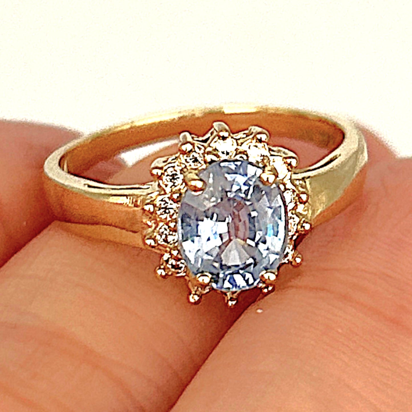XMAS DEAL | 14kt Gold Sapphire Serenade Ring Valuation $1,975