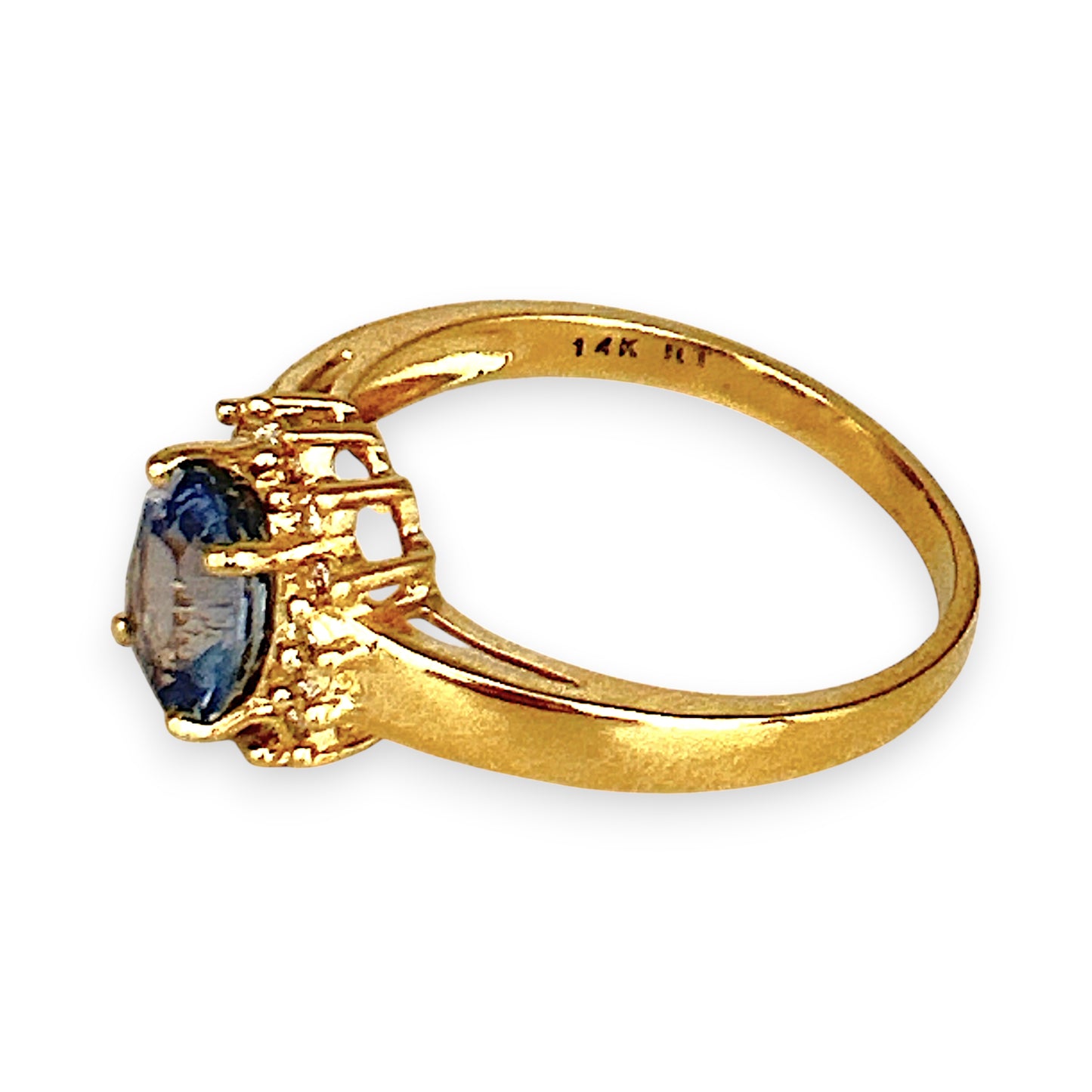 XMAS DEAL | 14kt Gold Sapphire Serenade Ring Valuation $1,975