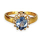 XMAS DEAL | 14kt Gold Sapphire Serenade Ring Valuation $1,975