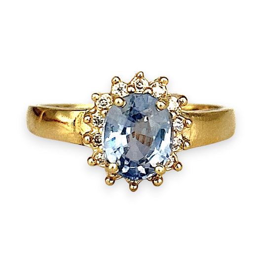 XMAS DEAL | 14kt Gold Sapphire Serenade Ring Valuation $1,975