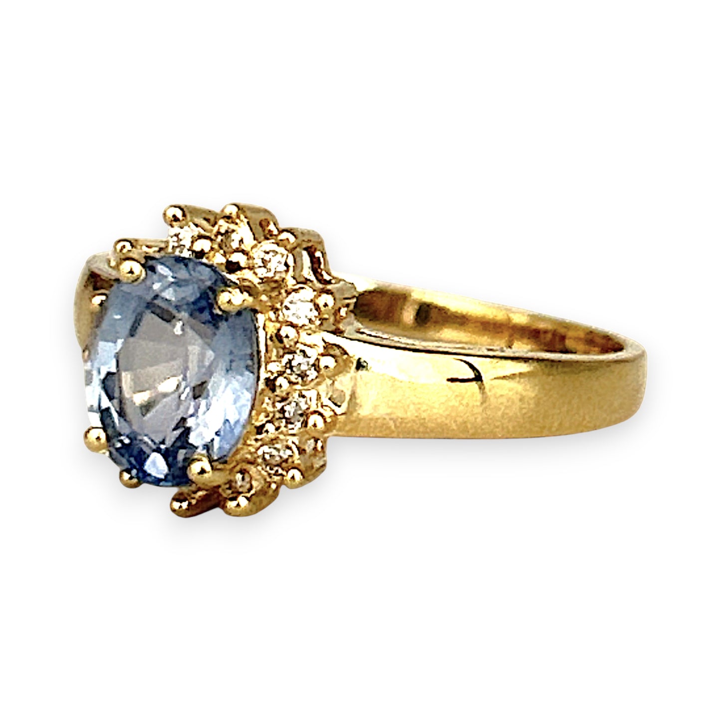 XMAS DEAL | 14kt Gold Sapphire Serenade Ring Valuation $1,975