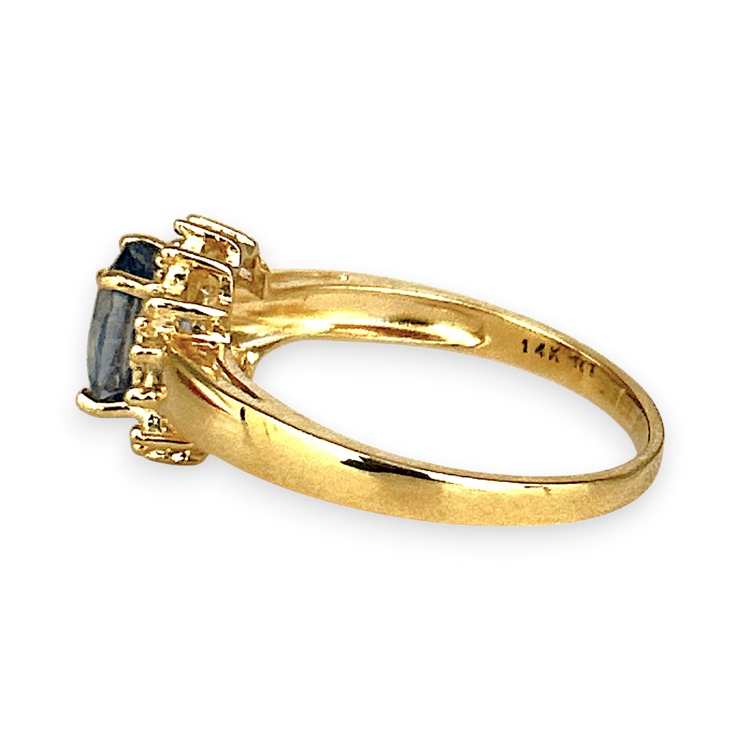 XMAS DEAL | 14kt Gold Sapphire Serenade Ring Valuation $1,975