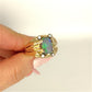 GOLD DEAL | 18ct (18K) Gold Serene Sparkle Oval Opal & Diamond Ring Valuation $10,750