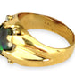 GOLD DEAL | 18ct (18K) Gold Serene Sparkle Oval Opal & Diamond Ring Valuation $10,750