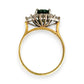 XMAS DEAL | 18kt Y/W Gold Emerald Symphony Ring Valuation $4,550