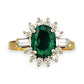 XMAS DEAL | 18kt Y/W Gold Emerald Symphony Ring Valuation $4,550