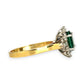 XMAS DEAL | 18kt Y/W Gold Emerald Symphony Ring Valuation $4,550