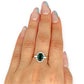XMAS DEAL | 18kt Y/W Gold Emerald Symphony Ring Valuation $4,550