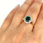 XMAS DEAL | 18kt Y/W Gold Emerald Symphony Ring Valuation $4,550