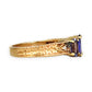 GOLD DEAL | 14ct Gold Luxurious Tri Tanzanite 2.0ct & Diamond Ring Valuation $5,456