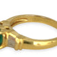 XMAS DEAL | 18kt Gold Emerald Elegance Ring Valuation $4,500