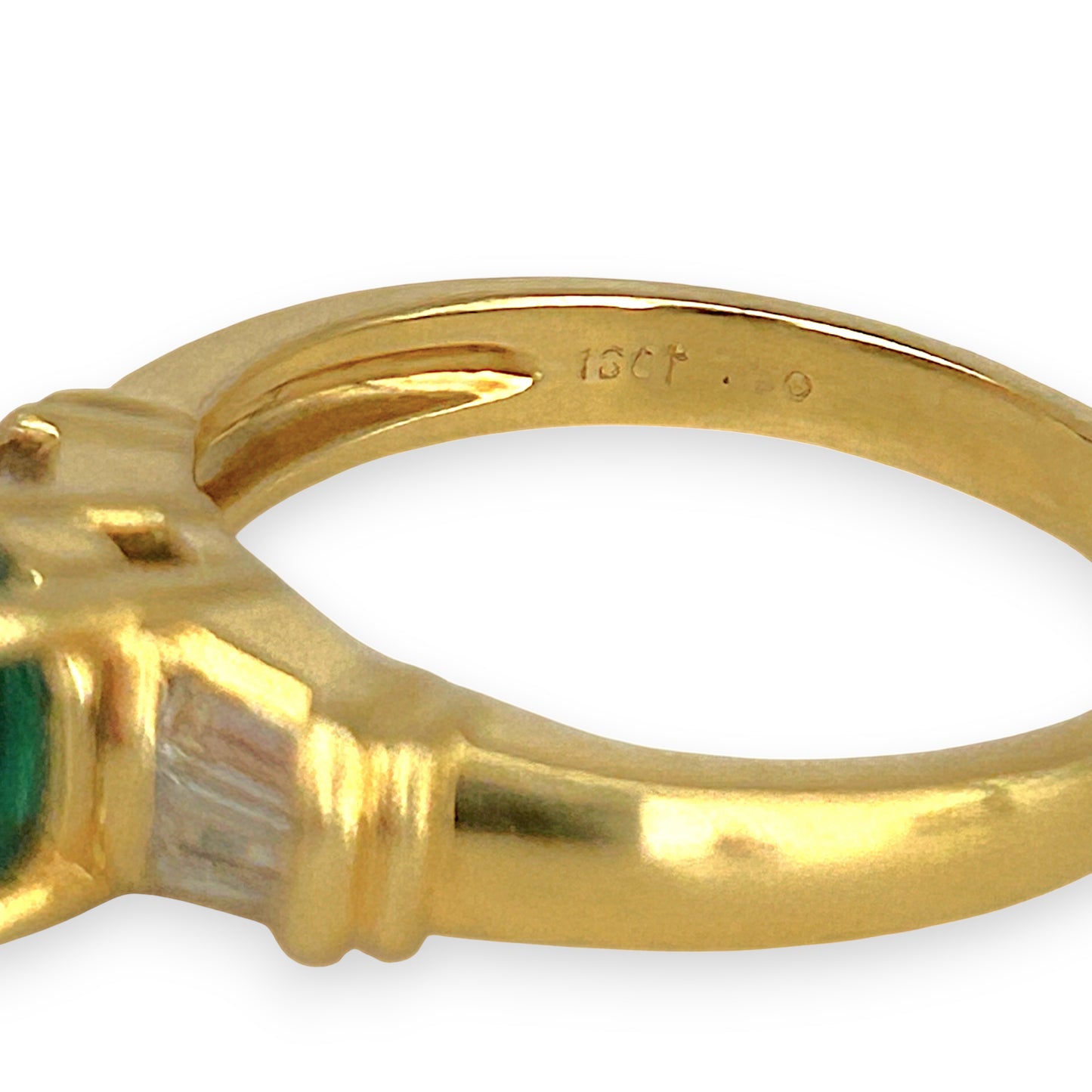 XMAS DEAL | 18kt Gold Emerald Elegance Ring Valuation $4,500