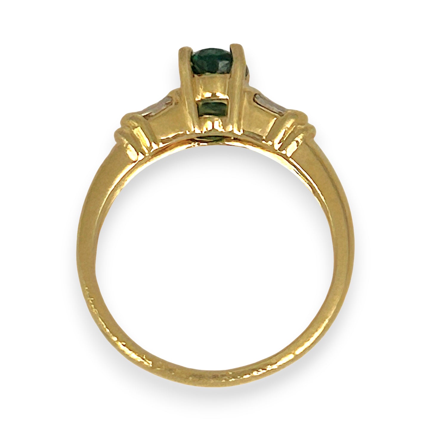 XMAS DEAL | 18kt Gold Emerald Elegance Ring Valuation $4,500