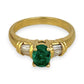 XMAS DEAL | 18kt Gold Emerald Elegance Ring Valuation $4,500