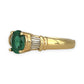 XMAS DEAL | 18kt Gold Emerald Elegance Ring Valuation $4,500