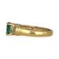 XMAS DEAL | 18kt Gold Emerald Elegance Ring Valuation $4,500