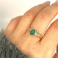 XMAS DEAL | 18kt Gold Emerald Elegance Ring Valuation $4,500