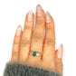 XMAS DEAL | 18kt Gold Emerald Elegance Ring Valuation $4,500