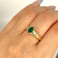 XMAS DEAL | 18kt Gold Emerald Elegance Ring Valuation $4,500