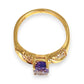 XMAS DEAL | 18kt Gold Violet Royale Ring with Sapphire Valuation $6,400