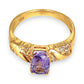 XMAS DEAL | 18kt Gold Violet Royale Ring with Sapphire Valuation $6,400