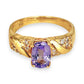 XMAS DEAL | 18kt Gold Violet Royale Ring with Sapphire Valuation $6,400