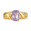 XMAS DEAL | 18kt Gold Violet Royale Ring with Sapphire Valuation $6,400