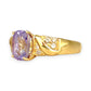 XMAS DEAL | 18kt Gold Violet Royale Ring with Sapphire Valuation $6,400