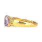 XMAS DEAL | 18kt Gold Violet Royale Ring with Sapphire Valuation $6,400