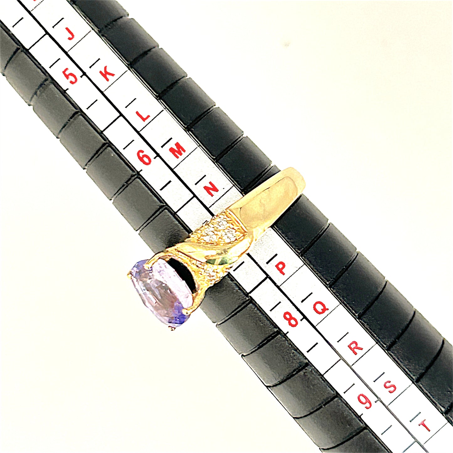 XMAS DEAL | 18kt Gold Violet Royale Ring with Sapphire Valuation $6,400