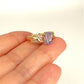 XMAS DEAL | 18kt Gold Violet Royale Ring with Sapphire Valuation $6,400