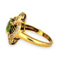 XMAS DEAL | 18kt Gold Verde Éclat Peridot & Diamond Filigree Ring Valuation $4,400