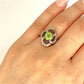 XMAS DEAL | 18kt Gold Verde Éclat Peridot & Diamond Filigree Ring Valuation $4,400