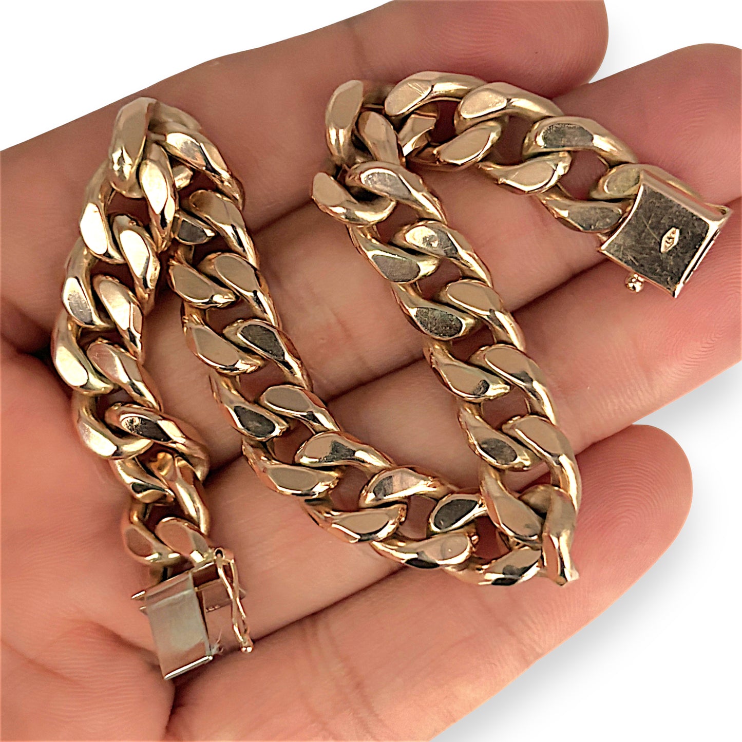 GOLD DEAL | 9ct Gold Dominion Solid Curb Bracelet-Refurbished