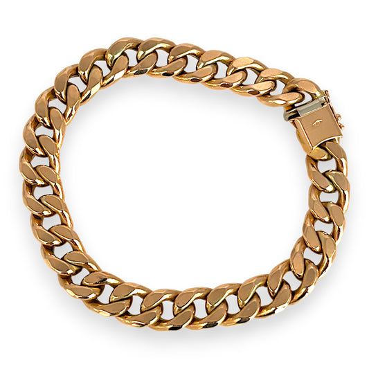 GOLD DEAL | 9ct Gold Dominion Solid Curb Bracelet-Refurbished