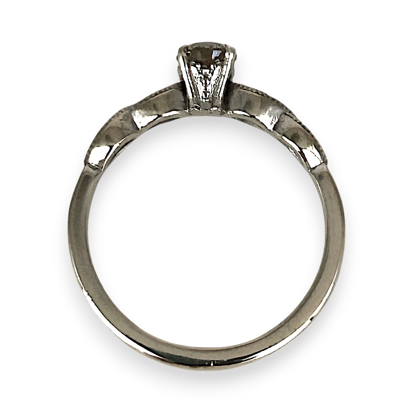 GOLD DEAL | 10ct (10k) White Gold Aurora Solitaire Ring Valuation $3,200