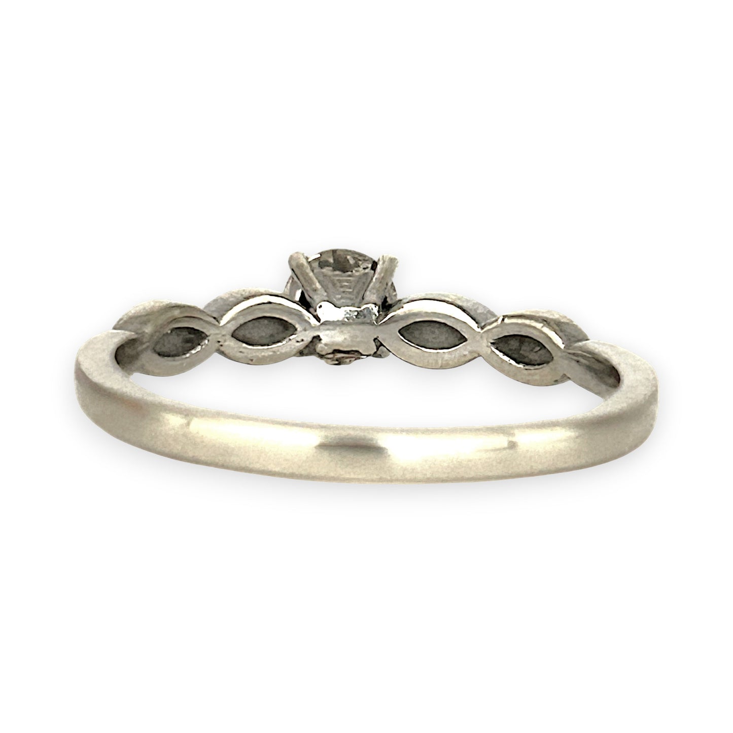 GOLD DEAL | 10ct (10k) White Gold Aurora Solitaire Ring Valuation $3,200