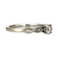 GOLD DEAL | 10ct (10k) White Gold Aurora Solitaire Ring Valuation $3,200