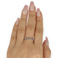 GOLD DEAL | 9ct White Gold Vintage-Inspired Diamond Marquise Band