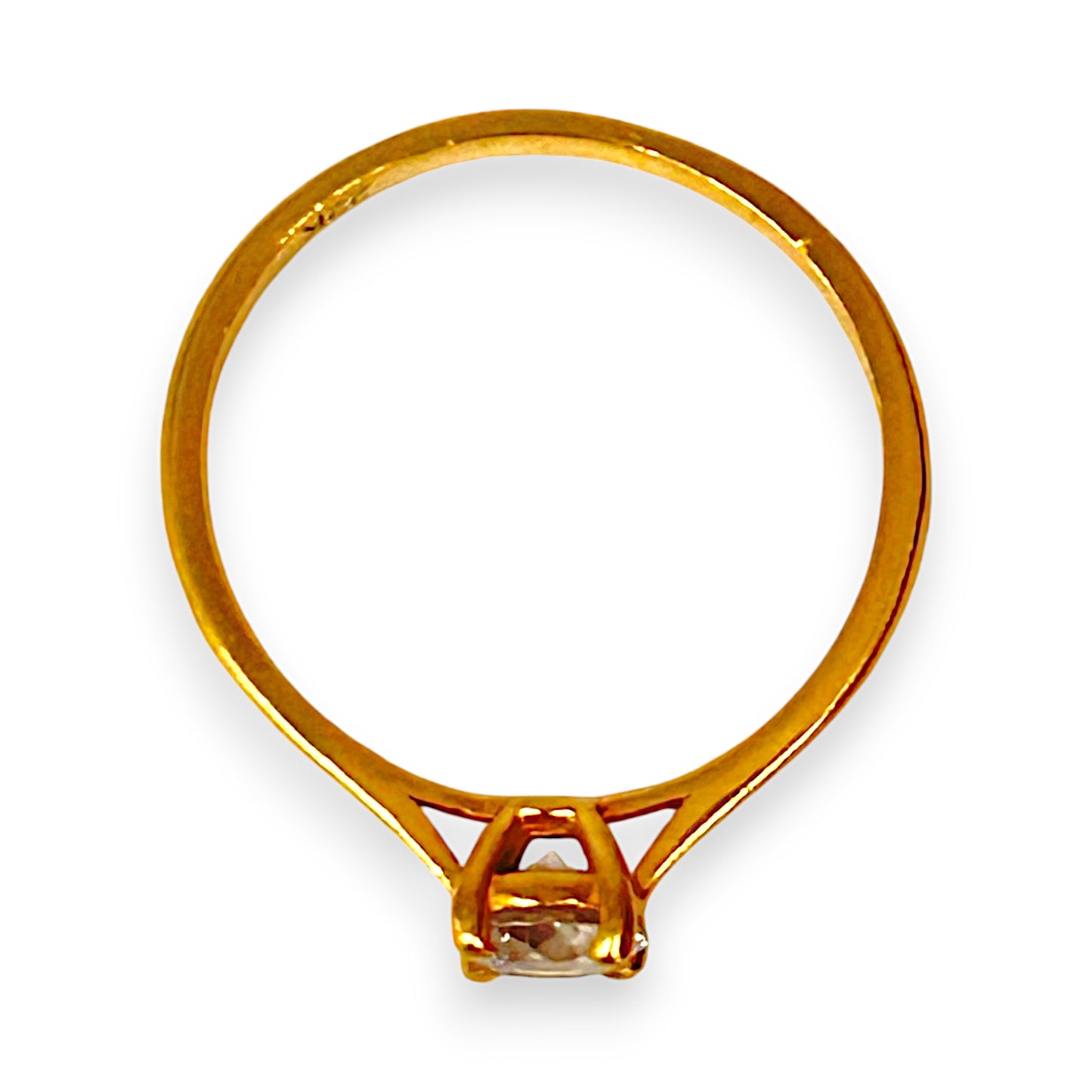 GOLD DEAL | 22K Gold Ring with Radiant CZ