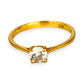 GOLD DEAL | 22K Gold Ring with Radiant CZ