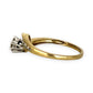 GOLD DEAL | 9ct Gold Swirl Cluster Diamond Ring Size M