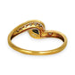 GOLD DEAL | 9ct Gold Swirl Cluster Diamond Ring Size M
