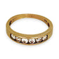 GOLD DEAL | 9ct Gold Classic Channel-Set Diamond Band Ring Size N