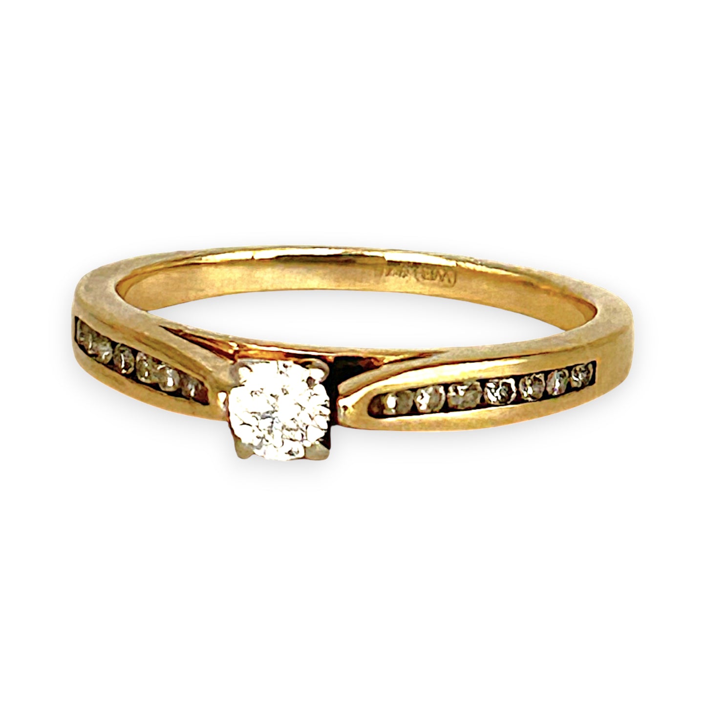 GOLD DEAL | 9ct (9K) Gold Majestic Diamond Pavé-Set Ring