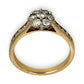 GOLD DEAL | 9ct (9K) Gold Diamond Floral Cluster Ring Valuation TDW 0.70ct $3,000