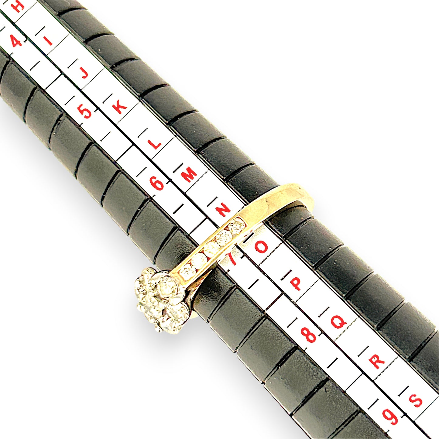 GOLD DEAL | 9ct (9K) Gold Diamond Floral Cluster Ring Valuation TDW 0.70ct $3,000
