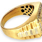 GOLD DEAL | 10ct (10K) Y/W Gold MICHAEL HILL Regal Grid Diamond 1.00ct Statement Ring